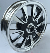 Fælge / hjul til kabinescooter med bremsetromle 1